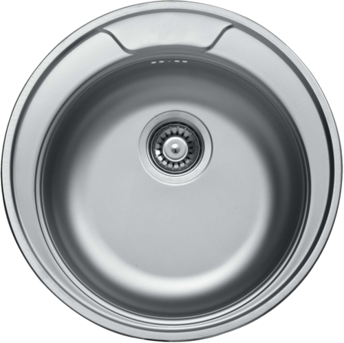 Кухненска мивка кръгла от неръждаема стомана - алпака модел EC 145