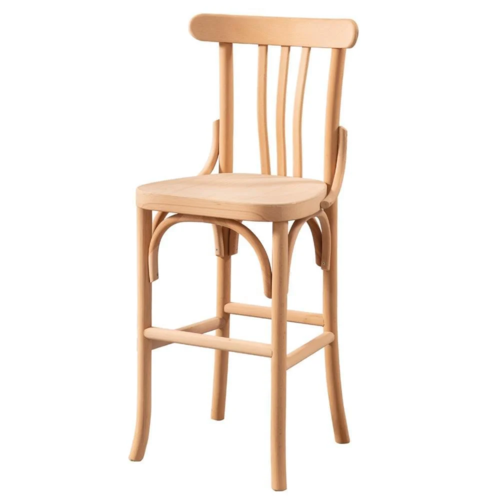 дървен стол за бар  в старинен стил 