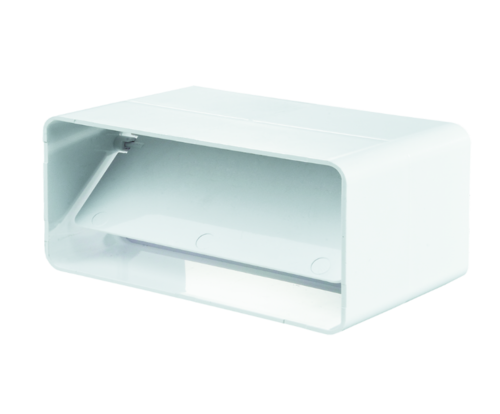 Конектор с клапа за плосък въздуховод 204/60