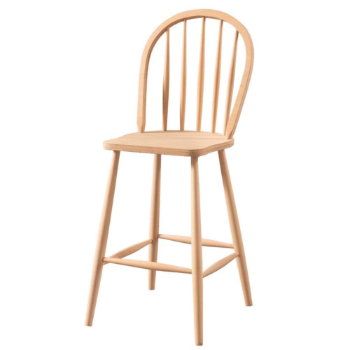 дървен стол за бар  в старинен стил 