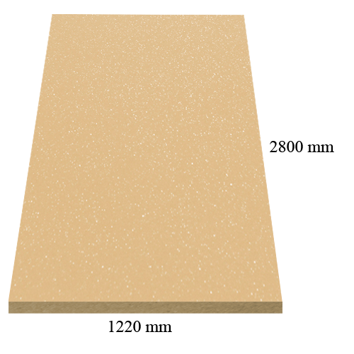 846 /455 Капучино перла (сдф) гланц - 18 мм МДФ с ПВЦ покритие