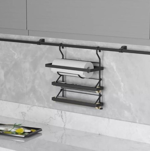 Аксесоар за кухненска тръба - хартия,Алуминиево фолио или стреч фолио за окачване на  Кухненска Тръба Ф16 - Антрацит