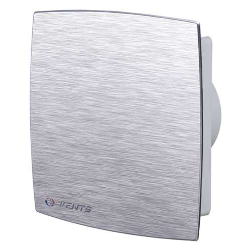 Дизайнерски вентилатор с автоматични жалузи VENTS Серия LD/LDA Auto Ф100 (Алуминий мат)