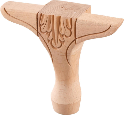 Дървен Крак Кръгъл Конус за Маса, Шкаф, Гардероб, Мебели