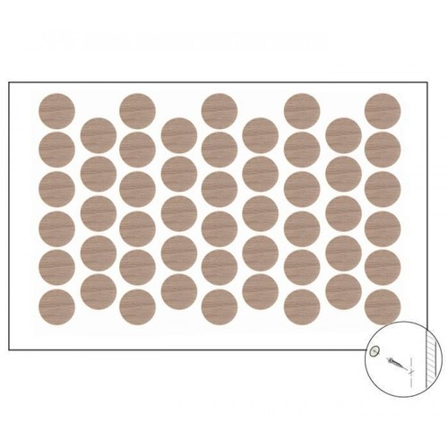 Самозалепваща тапа за покриване на винт Орех Антик