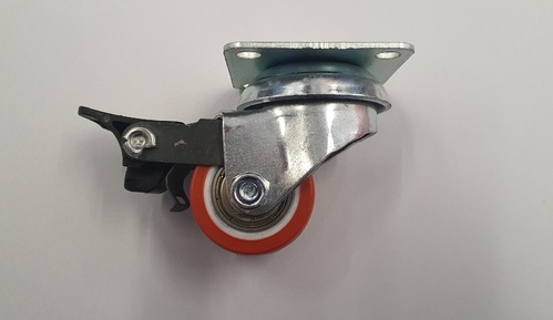 колелце Въртящо със Спирачка Ф35/h54 мм/90 kg с ПЛАНКА 50 x 50