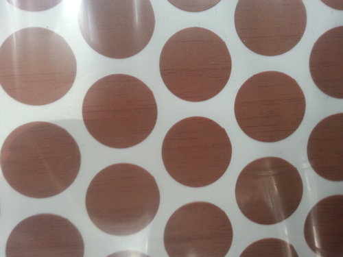 Self colored caps to cover the screws