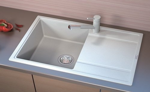 Гранитни Мивки за Кухня в цвят  Бял, Черен, Сив, Беж/Крем, Тъмно Сив