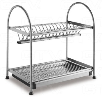 Неръждаем Отцедник Сушилник за чаши и чинии с тавичка модел inox