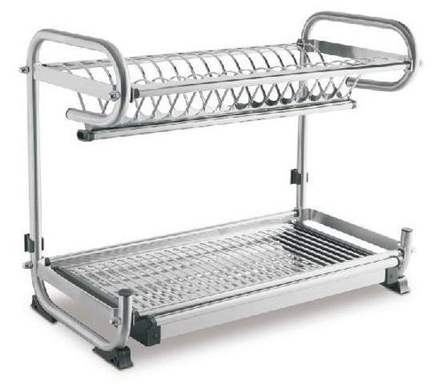 Неръждаем Отцедник,Сушилник от неръждаема стомана за чаши и чинии с тавичка 