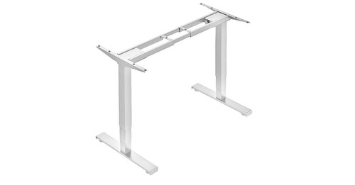 Електрическо бюро Sit-Stand с два мотора, бяло (рамка)