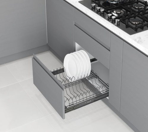 Кошница за чинии с плавно прибиране Starax - Антрацит