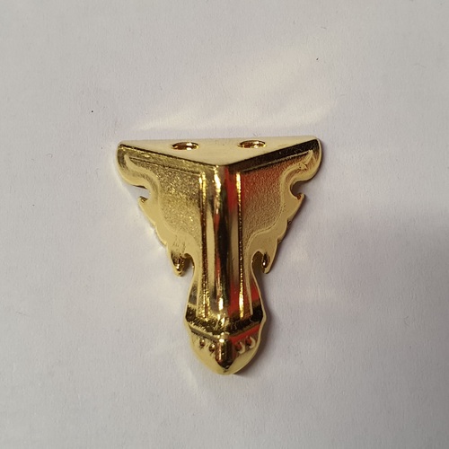 декоративен крак за дървена кутия Златен