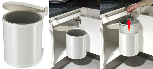 Кош за вграждане PVC - СВЕТЛО СИВО