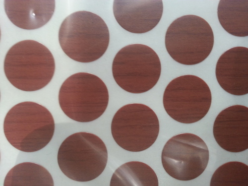 Self colored caps to cover the screws