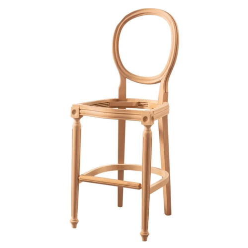 дървен стол за бар  в старинен стил 