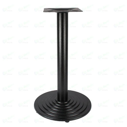 Кръгъл Черен Мат Крак за Маса