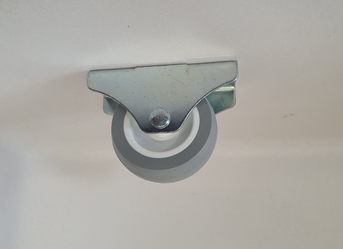 Еднопосочно мебелно колелце - h50 Ф45 - планка 70х25