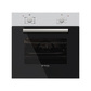 Фурна за вграждане инокс и черно Pyramis 60АП 1006А inox